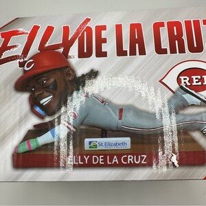 Elly De‎ La Cruz Bobblehead Sliding 6-18-25 IN HAND SGA Cincinnati Reds